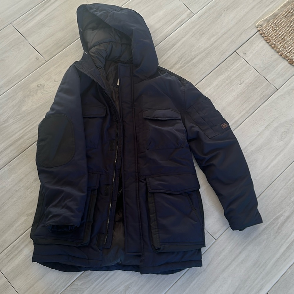 Boys Zara Winter Navy Blue Jacket in size 13/14
